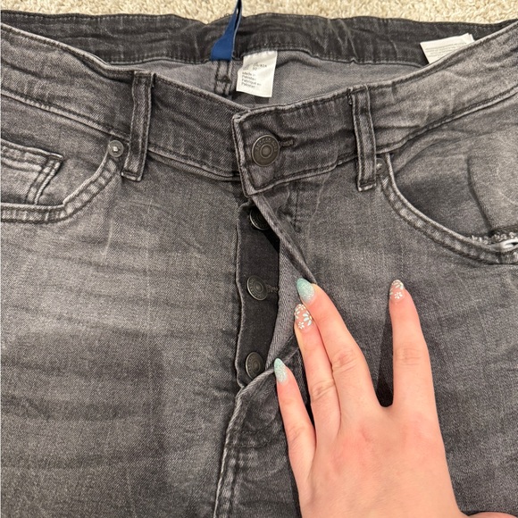 H&M Men’s Gray Skinny Fit Jeans - Picture 3 of 6